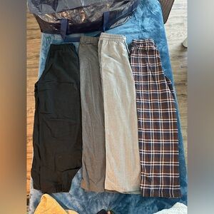 Uniqlo h+m flannel pants